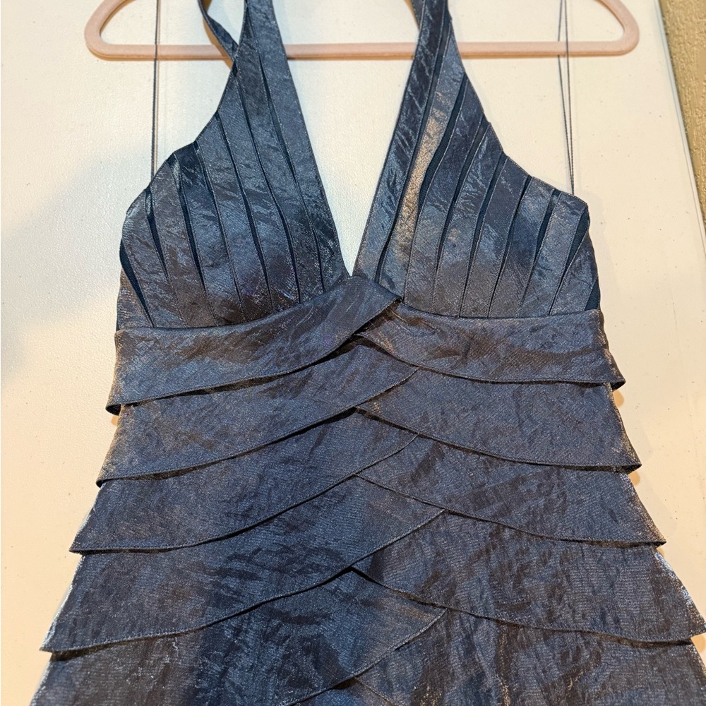 Cache Navy Tiered Mini Dress